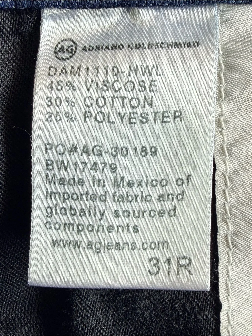 Agolde the stilt cigarette leg roll-up jean‎ size 31R
